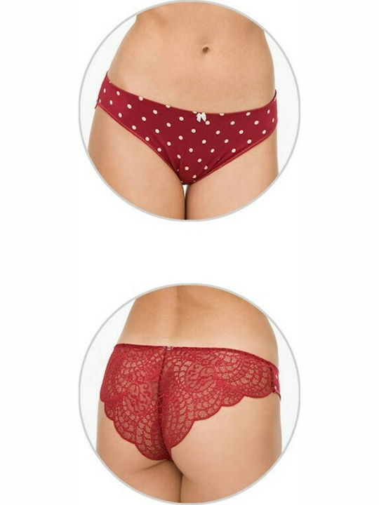 Vamp Women's Brazil with Lace Red