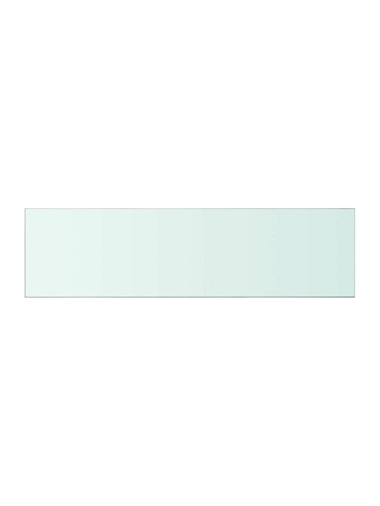 Wall Shelves Transparent 2 Pieces 110x30x0.8 cm