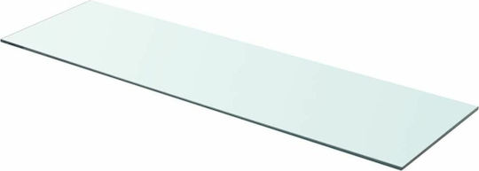Shelves Wall 2pcs 90x25x0.8cm Transparent Shelves Wall 2pcs 90x25x0.8cm Transparent