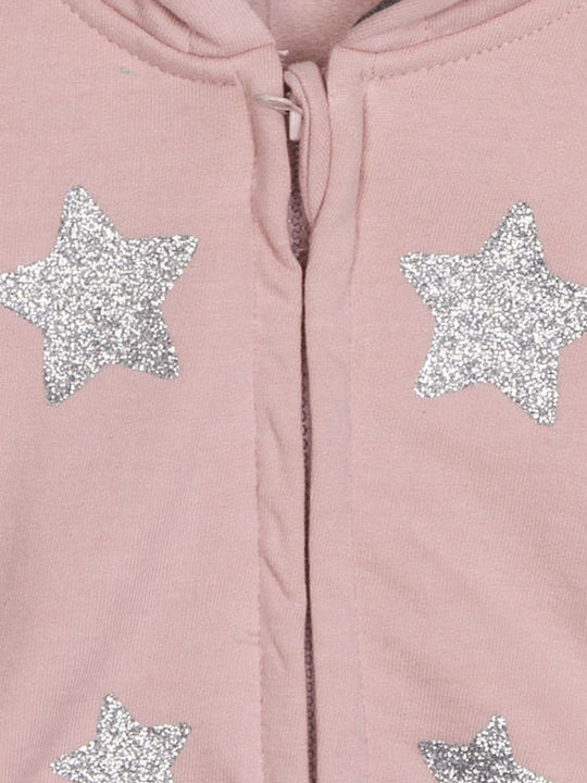 Kinder-Strickjacke Kapuzen Kapuzenpullover Rosa