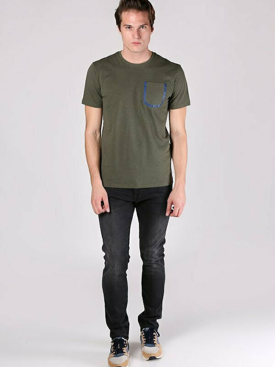 Piers Men's Jeans Pants with Slim Fit Black