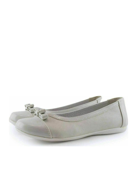 Scarpy Kids Leather Ballerinas White