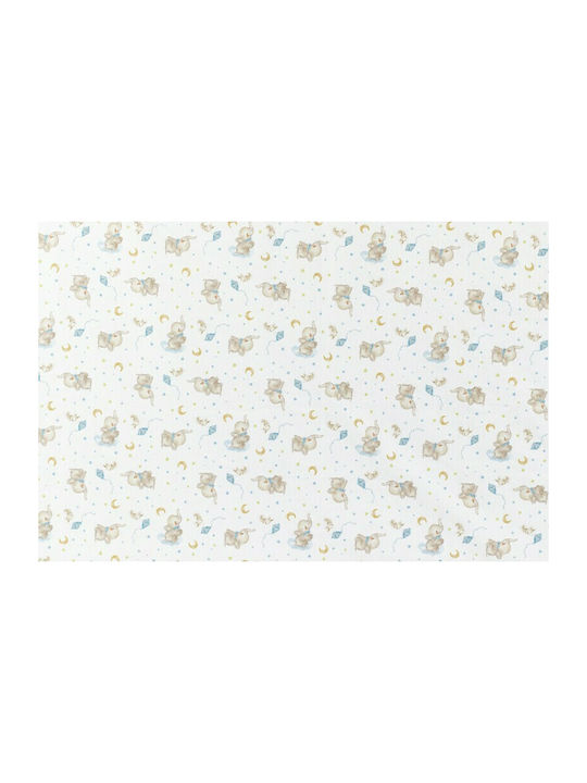 Interbaby Blanket Nursery Swaddling Blankets Elefante Fleece White 80x110cm
