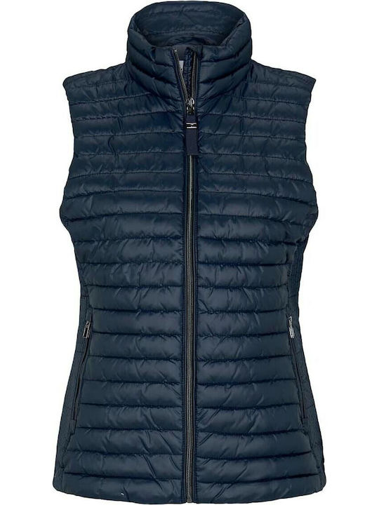 Women's Short Puffer Jacket for Winter Sky Captain Blue
