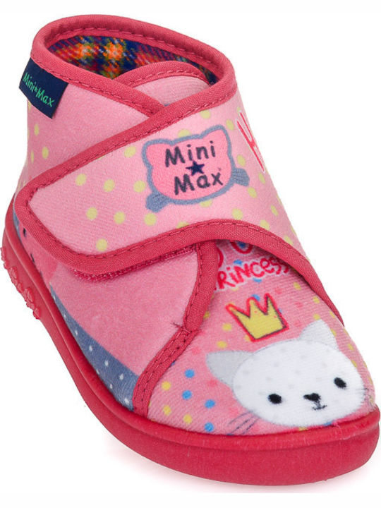 Mini Max Anatomic Kids Slipper Ankle Boot Pink Gina