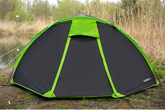Peme Taurus 3 Χειμερινή Σκηνή Camping Τούνελ Ορειβασίας Μαύρη για 3 Άτομα Αδιάβροχη 4000mm 380x220x120εκ. SP