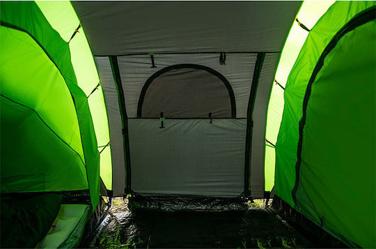 Peme Bojan 4 Χειμερινή Σκηνή Camping Τούνελ Μαύρη με Διπλό Πανί για 4 Άτομα 410x220x140εκ. SP