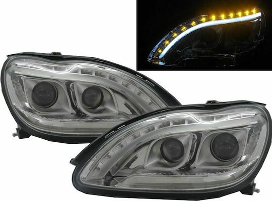 Sonar Μπροστινά Φανάρια Led για Mercedes-Benz S Class W 220 1998-2005 2τμχ