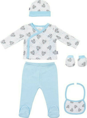Interbaby Σετ Ρούχων Νεογέννητου "Disney" για Αγόρι Blue για 0-6 μηνών 5τμχ