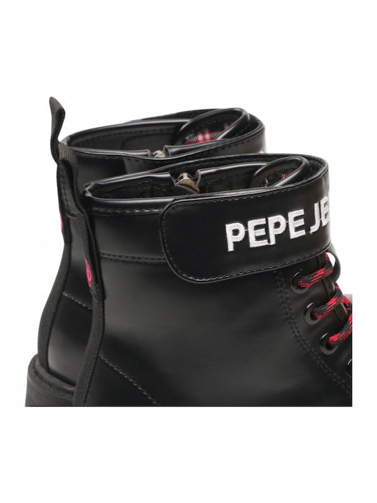 Hatton Kids Boots with Velcro Black