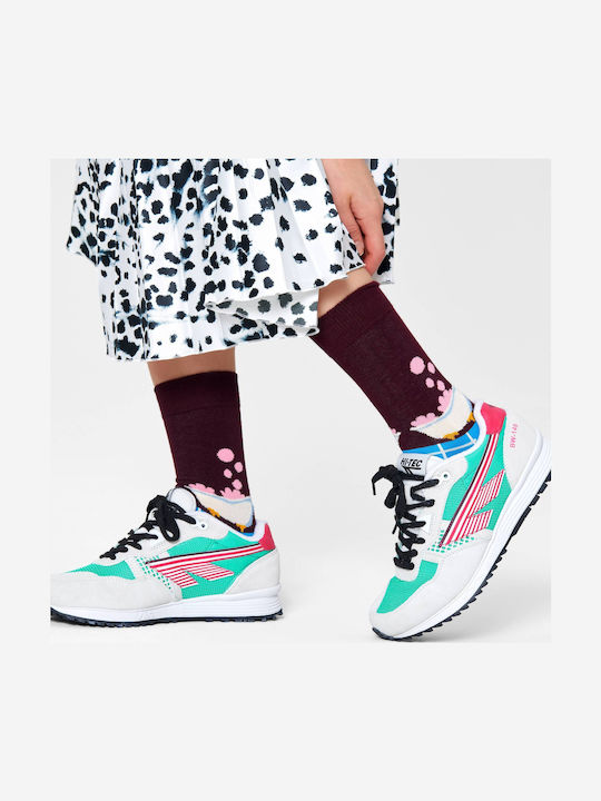 Happy Socks Me Time Κάλτσες με Σχέδια Μωβ
