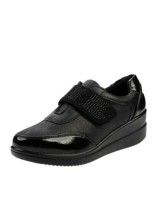 Amina Ανατομικά Γυναικεία Slip-On Μαύρα