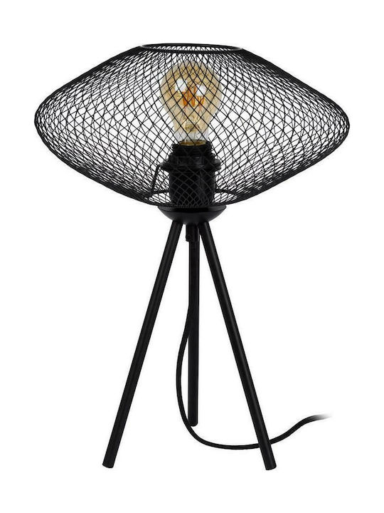 Lucide Lightning Mesh Tischlampe Dekorative Lampe mit Fassung für Lampe E27 Schwarz