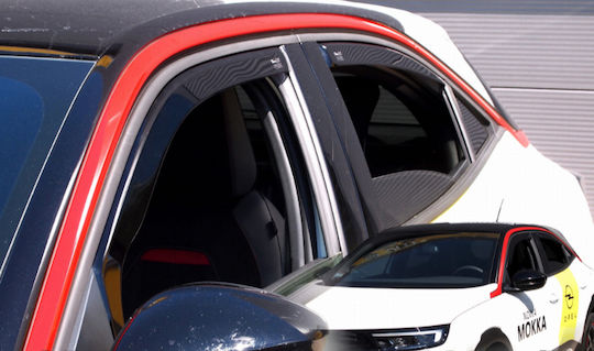 Heko Set of Windbreakers Front Car Dark Fime for Opel Mokka B 5D 2020+ / Mokka-e 5D 2020+ 2pcs