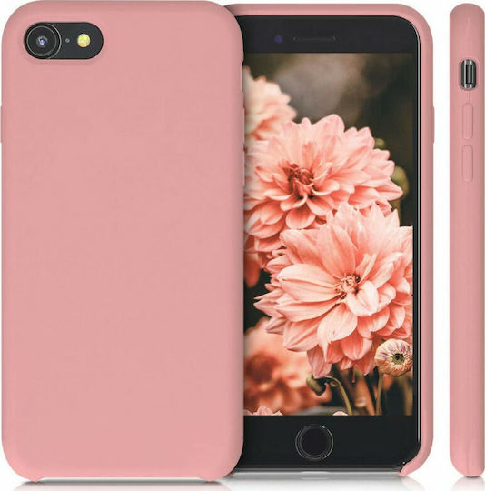 KWmobile Rubber Back Cover Silicone Rose Tan (iPhone SE 2022/2020)