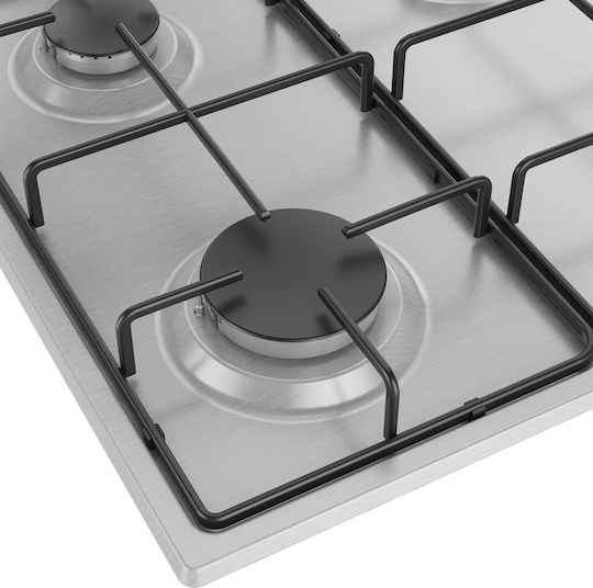 Beko Gas Cooktop Autonomous Inox Stainless Steel 61x51εκ.