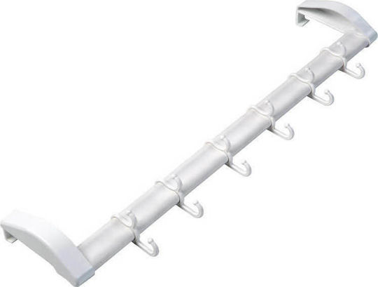 Homeplast Door Hook A00188 6 Slots Plastic A00188 58x5x16cm