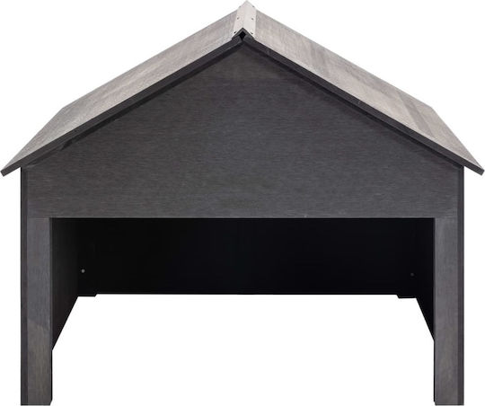 vidaXL Mower Shed Grey for lawn mower 80 x 80 x 70 cm made of WPC 149036