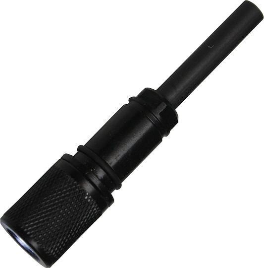 Fox Jack Lamp / Whistle / Fire Starter Pocket Knife Black in Sheath