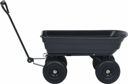 Dump Cart Garden Cart Metallic Four-wheel 75lt 84x84cm.
