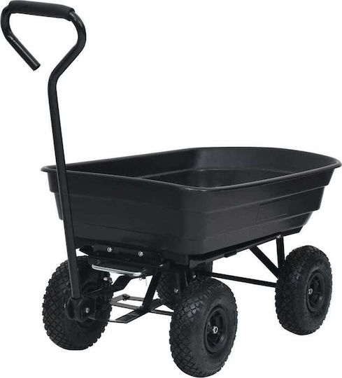 Dump Cart Garden Cart Metallic Four-wheel 75lt 84x84cm.