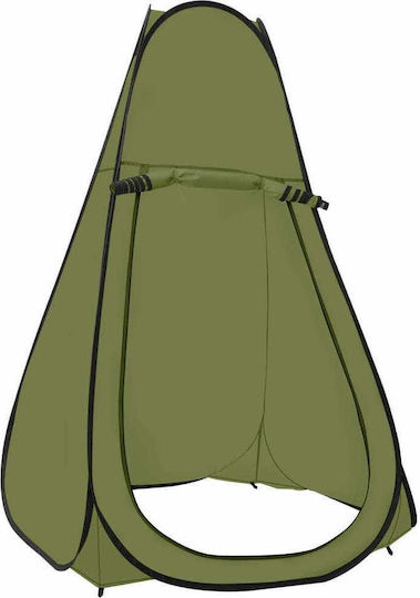 vidaXL Camping Tent Pop Up Khaki For 1 Person 120x120x200cm
