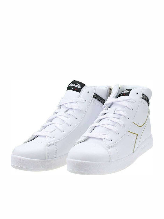 Diadora Kids Sneakers High Game White