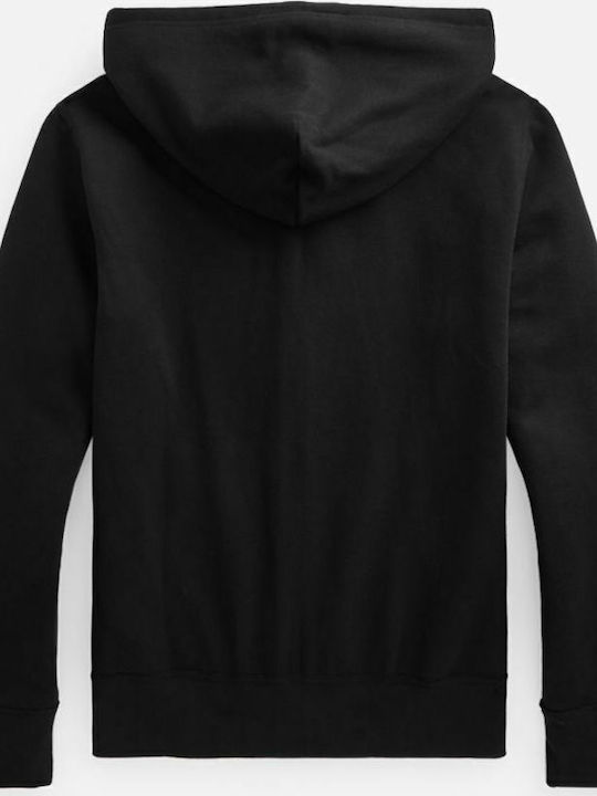 Sweatshirt Fleece with Hood Black