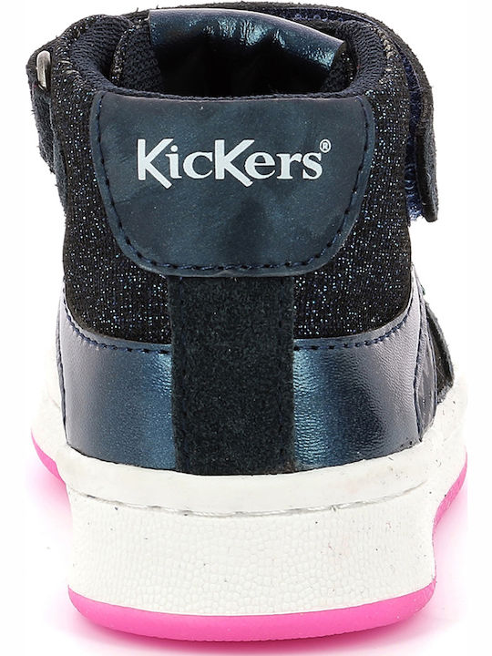 Bilbon Kinder Sneakers Hoch mit Klettverschluss Marineblau