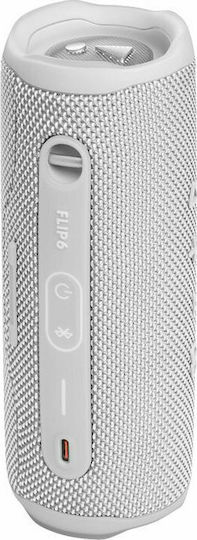 JBL Flip 6 Waterproof Bluetooth Speaker 30W with Battery Life up to 12 hours White