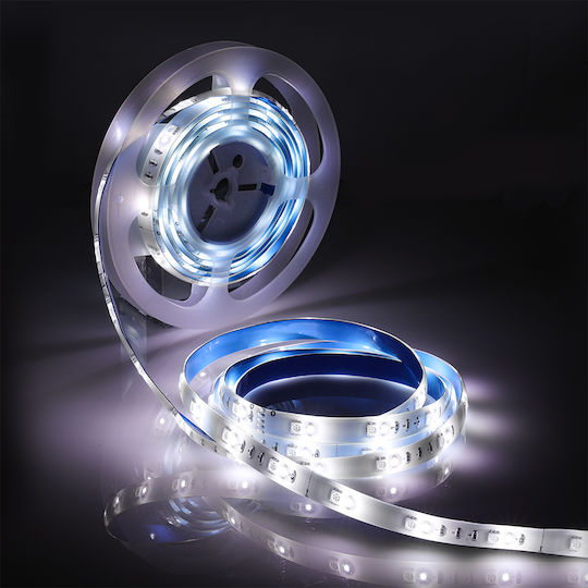 BlitzWolf Inteligent Bandă LED Wi-Fi 12V RGBW Lumină 5m cu Sursă de alimentare & Controler WiFi
