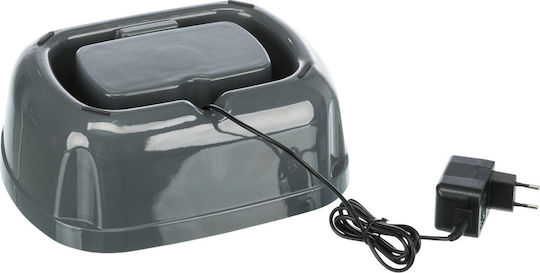 Trixie Polygonal Automatic Silicone Waterer / Fountain for Dog & Cat 2.5lt 22cm in Gray Color