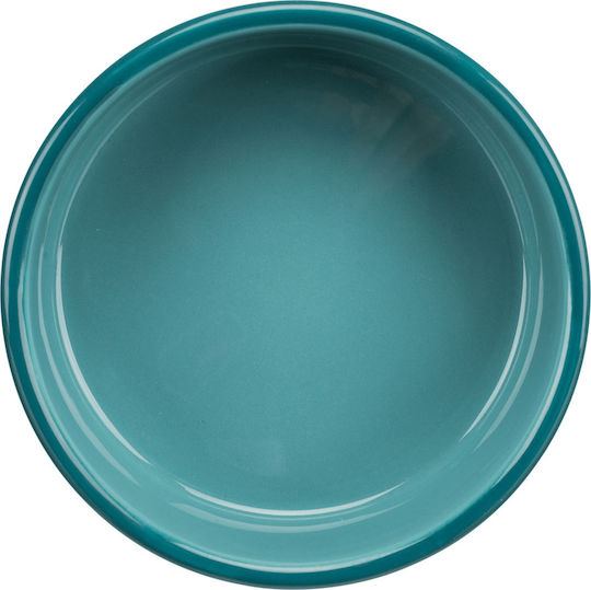 Trixie Keramik Schalen Futter & Wasser für Hund & Katze 300ml 12cm in Hellblau Farbe