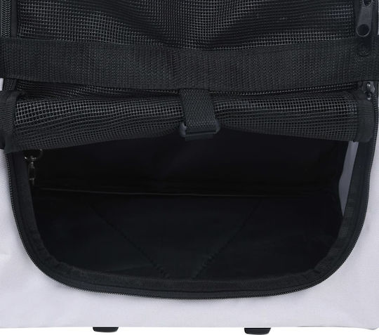 vidaXL Waterproof Dog/Cat Carrying Gray Trolley for 10kg Pets L40xW25xH55cm