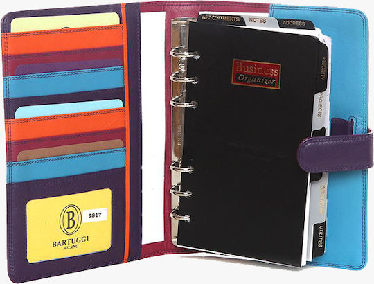 Bartuggi Organizer Μωβ Δερμάτινο 10x14εκ. Μωβ