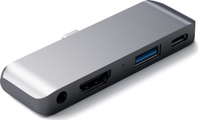 Satechi USB-C Docking Station with HDMI 4K PD Gray (ST-TCMPHM)