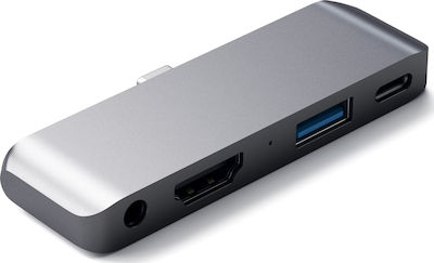 Satechi USB-C Docking Station mit HDMI 4K PD Gray (ST-TCMPHM)