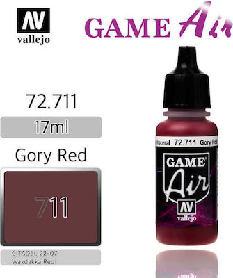 Acrylicos Vallejo Game Air Χρώμα Μοντελισμού Gory Red 17ml