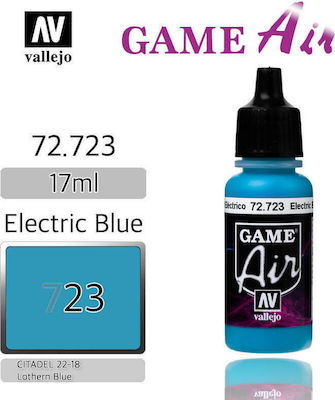 Acrylicos Vallejo Game Air Model Making Paint Blue 17ml