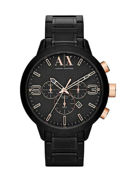 Armani Exchange Atlc Watch Battery with Black Metal Bracelet