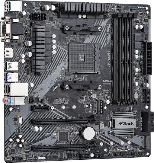 ASRock B450M-Pro4 rev. 2.0 Motherboard Micro ATX με AMD AM4 Socket 90-MXBEG0-A0UAYZ