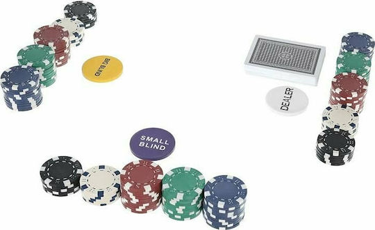 Set 300 Poker Chips in Suitcase with 3 Decks