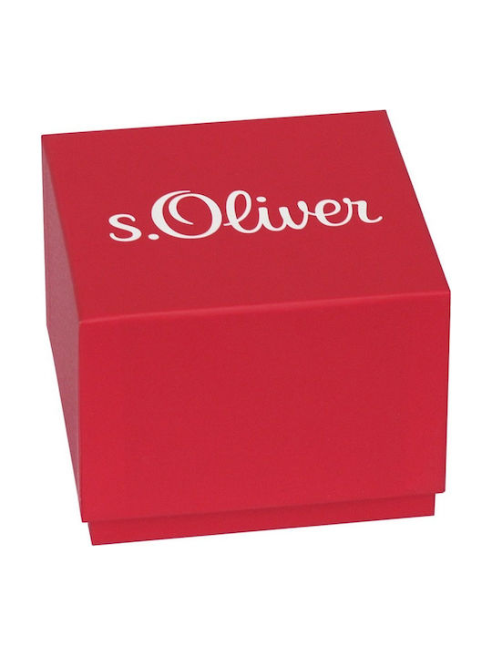 S.Oliver Watch with Black Leather Strap