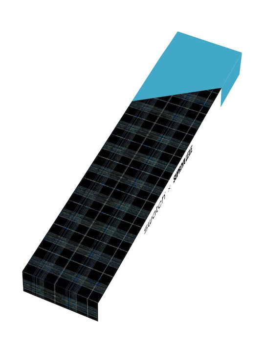 Swatch Sari Madras Γυναικείο Ρολόι 34mm Μπαταρίας με Μπλε Καουτσούκ Λουράκι
