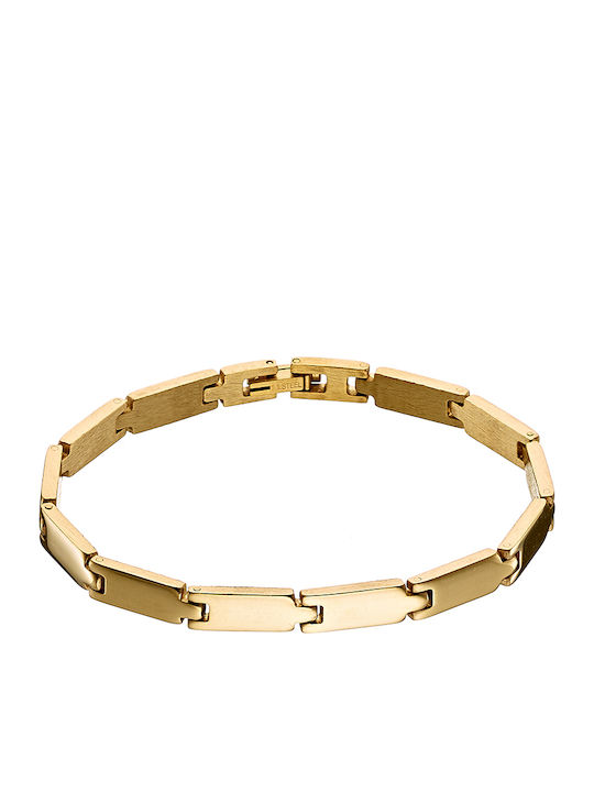 Oxzen Bracelet Handcuffs made of Steel Gold Plated