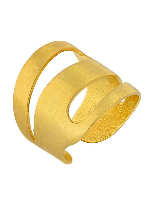 Prince Silvero Women's Gold Plated Silver Ring