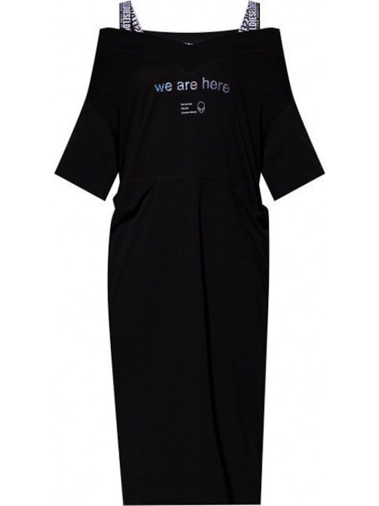 Midi Kleid Schwarz