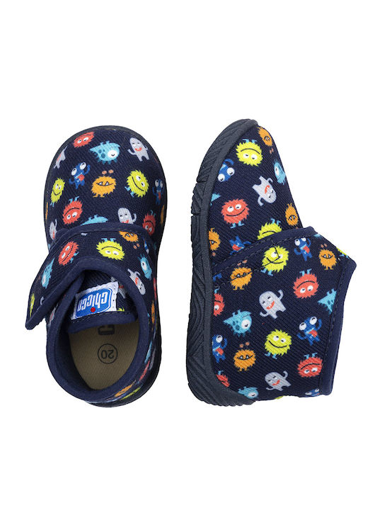 Chicco Kids Slipper Ankle Boot Navy Blue Taxo 2