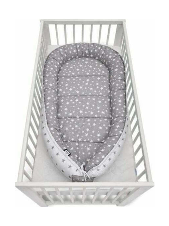 Jukki Baby Pillow Nest Gray Stars 120x65cm