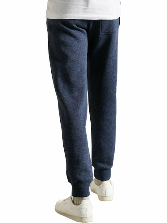 Sweatpants with Elastic Navy Blue